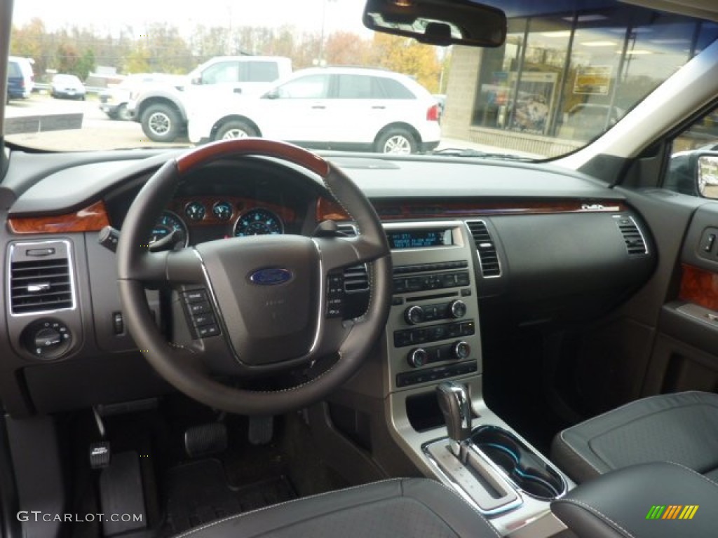 2012 Ford Flex Limited EcoBoost AWD Charcoal Black Dashboard Photo #55889224