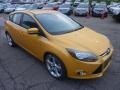 2012 Yellow Blaze Tricoat Metallic Ford Focus Titanium 5-Door  photo #6