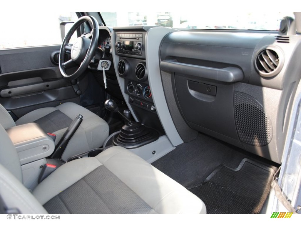 2008 Jeep Wrangler X 4x4 Dark Slate Gray/Medium Slate Gray Dashboard Photo #55890067