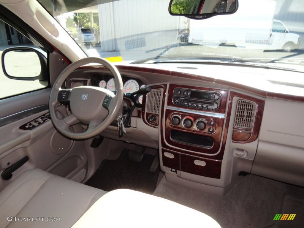 2004 Ram 1500 Laramie Quad Cab - Flame Red / Taupe photo #11