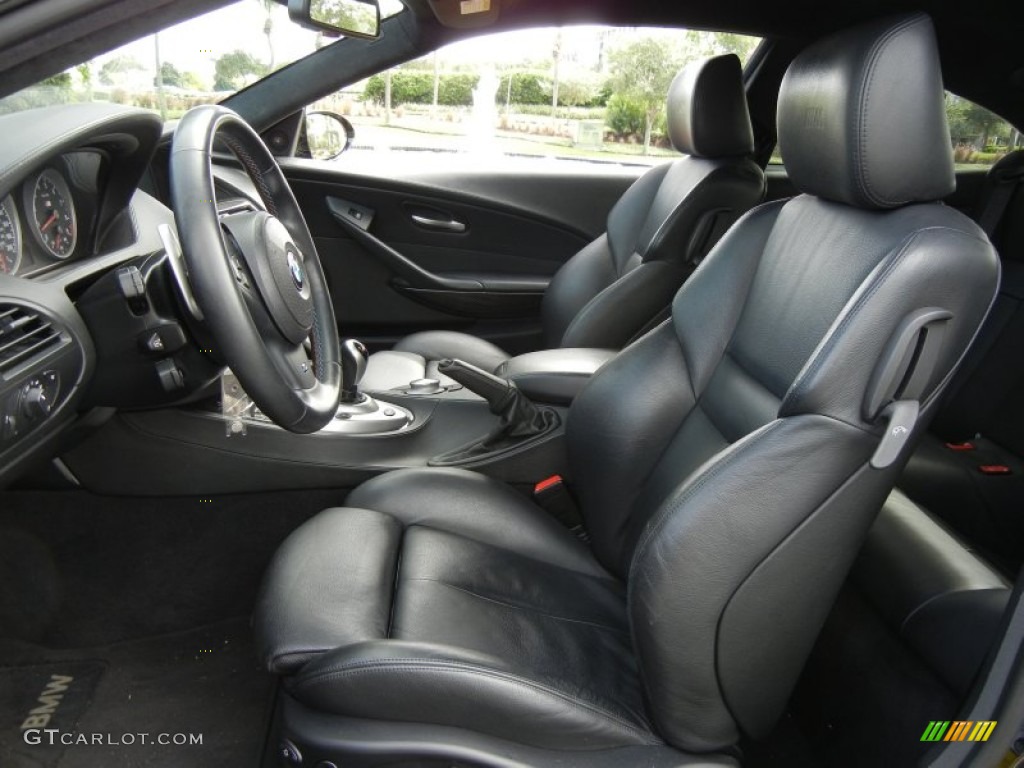 Black Interior 2007 BMW M6 Coupe Photo #55890679