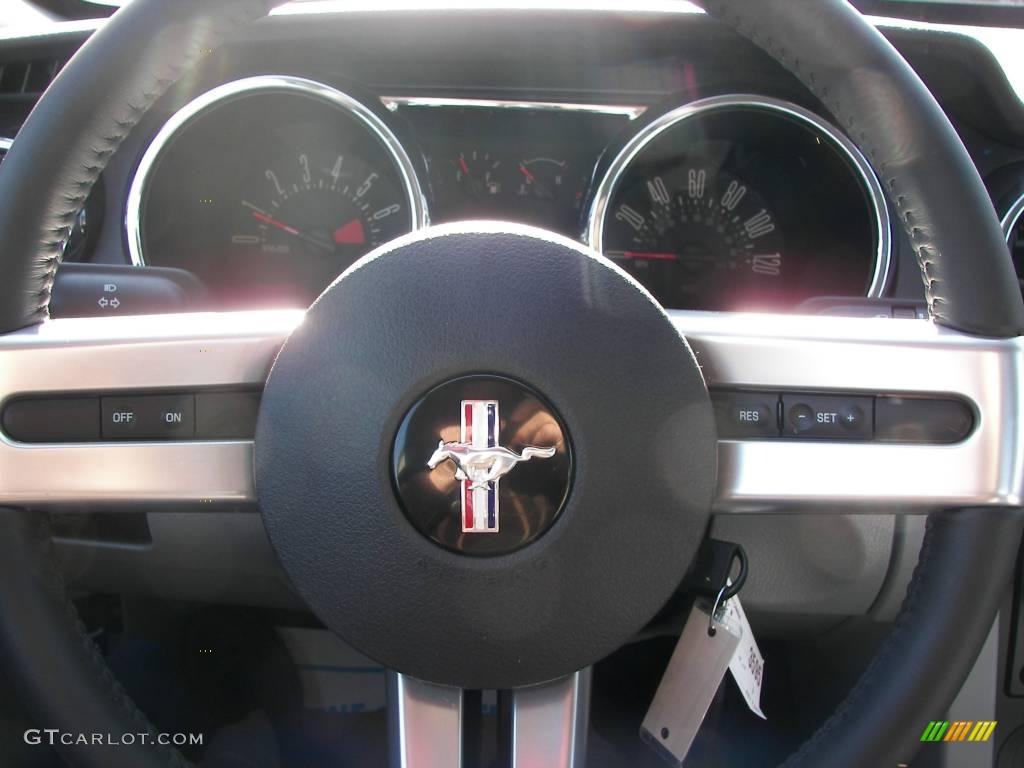 2009 Mustang V6 Coupe - Black / Light Graphite photo #13