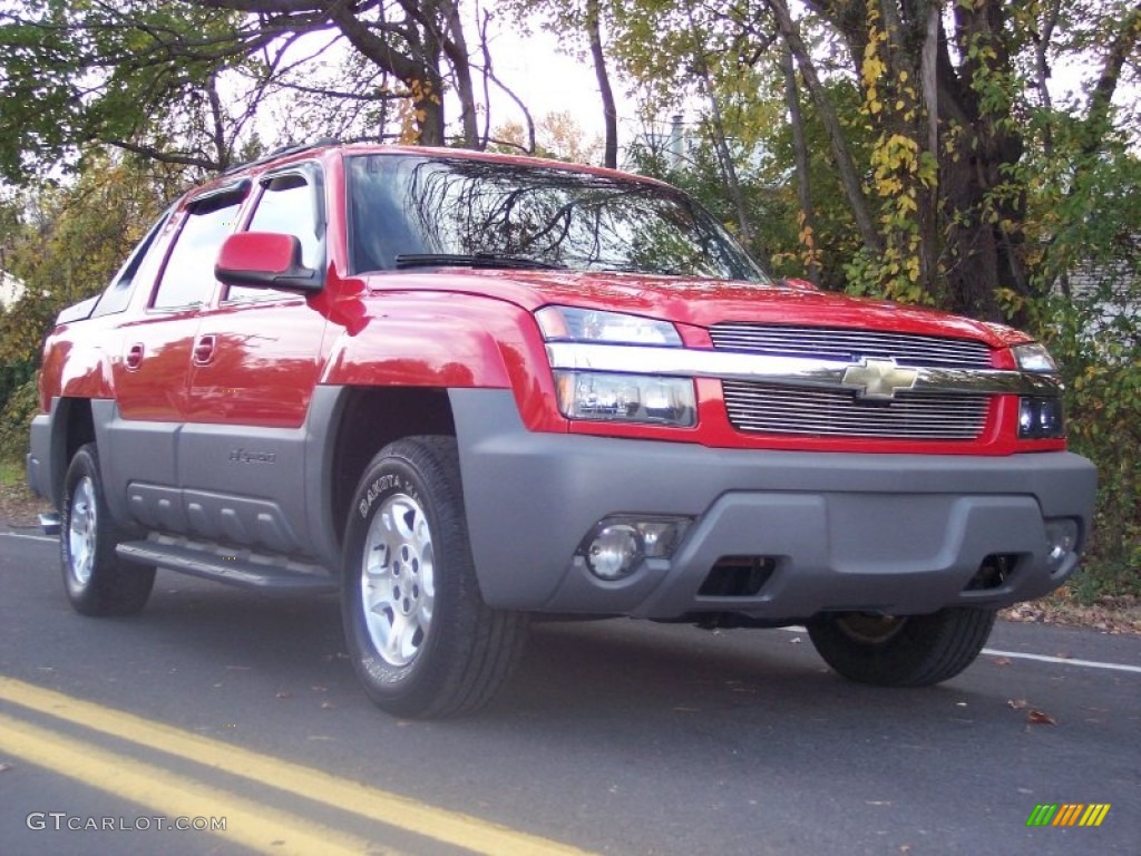 Victory Red Chevrolet Avalanche. 