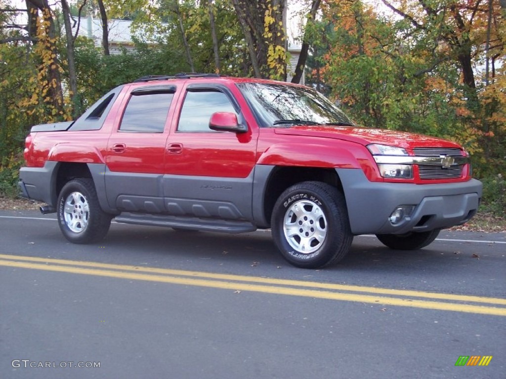 Victory Red 2002 Chevrolet Avalanche Standard Avalanche Model Exterior Photo #55891381