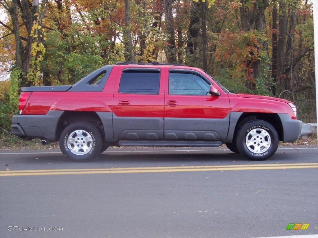Victory Red 2002 Chevrolet Avalanche Standard Avalanche Model Exterior Photo #55891390