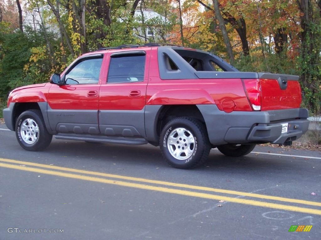 Victory Red 2002 Chevrolet Avalanche Standard Avalanche Model Exterior Photo #55891465