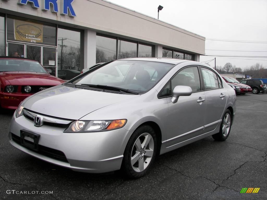 2006 Civic EX Sedan - Alabaster Silver Metallic / Gray photo #1