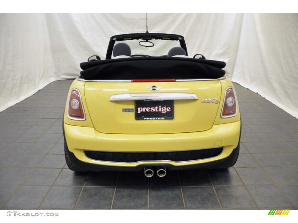 2009 Cooper S Convertible - Interchange Yellow / Black/Yellow photo #4