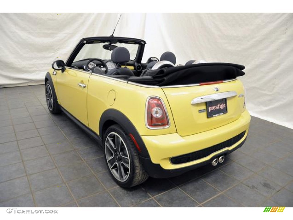 2009 Cooper S Convertible - Interchange Yellow / Black/Yellow photo #9