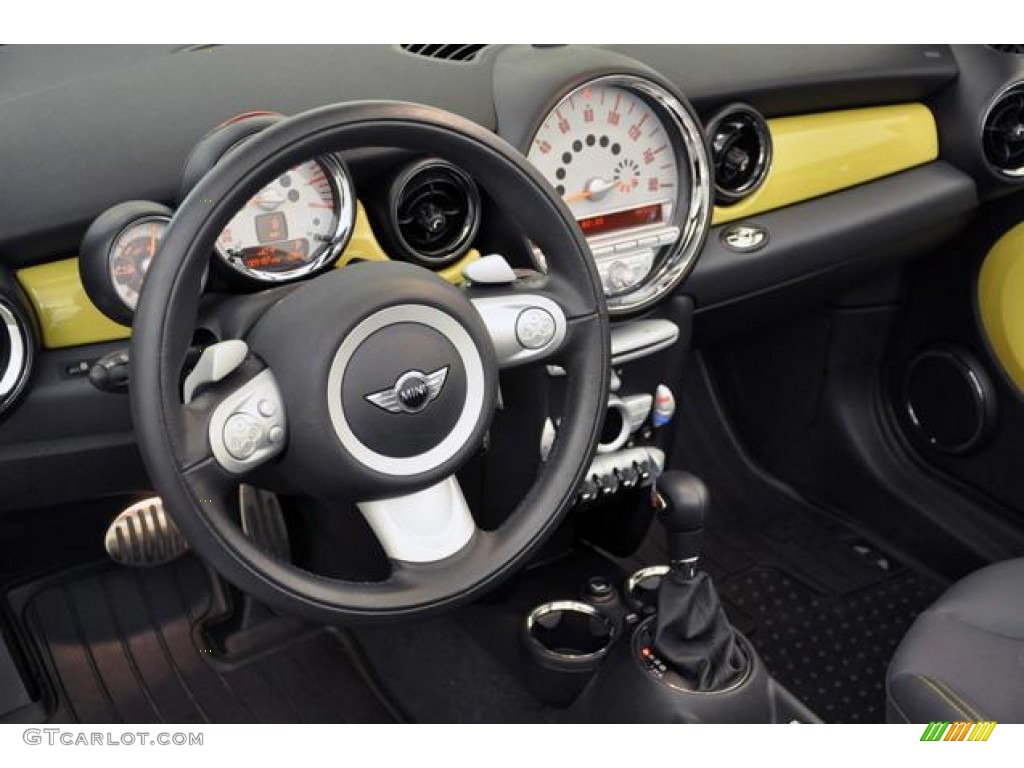 2009 Cooper S Convertible - Interchange Yellow / Black/Yellow photo #12