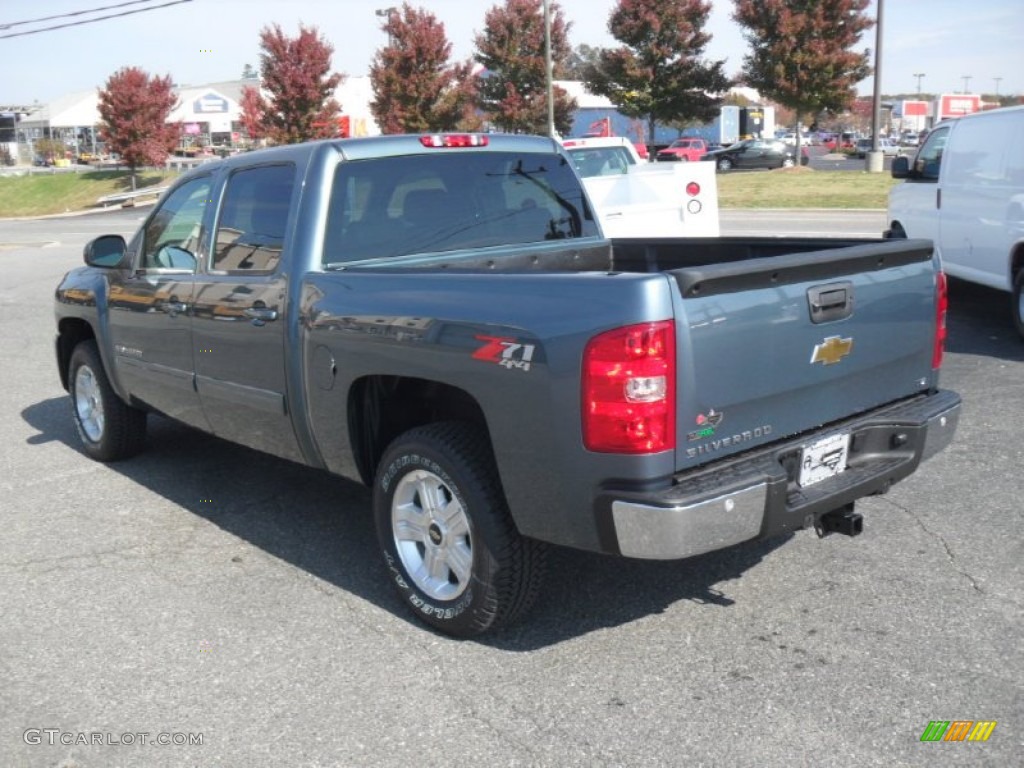 2011 Silverado 1500 LTZ Crew Cab 4x4 - Blue Granite Metallic / Ebony photo #3