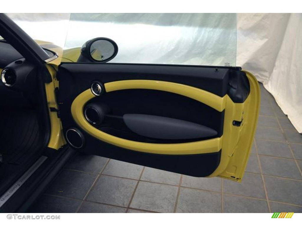 2009 Cooper S Convertible - Interchange Yellow / Black/Yellow photo #16