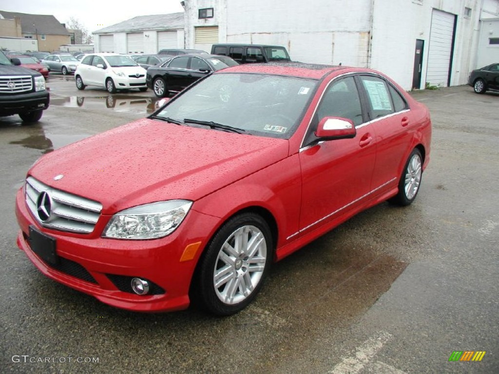 2008 C 300 4Matic Sport - Mars Red / Black photo #1