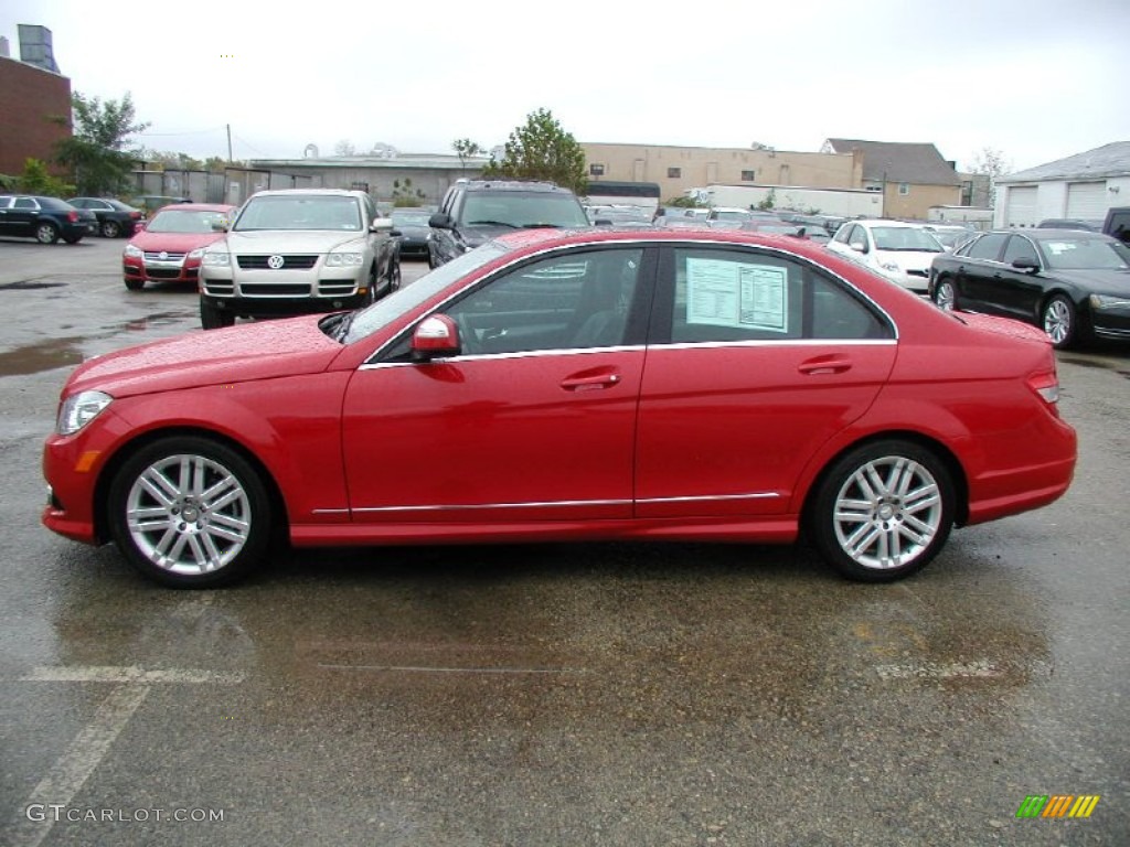 2008 C 300 4Matic Sport - Mars Red / Black photo #2