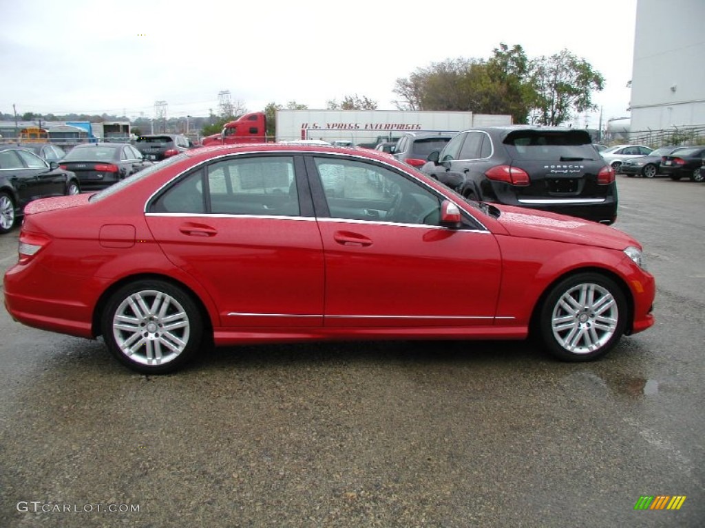 2008 C 300 4Matic Sport - Mars Red / Black photo #4