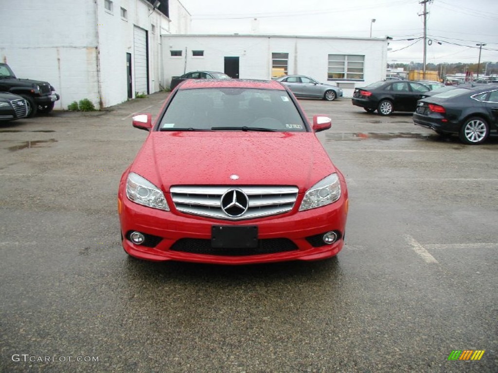 2008 C 300 4Matic Sport - Mars Red / Black photo #6