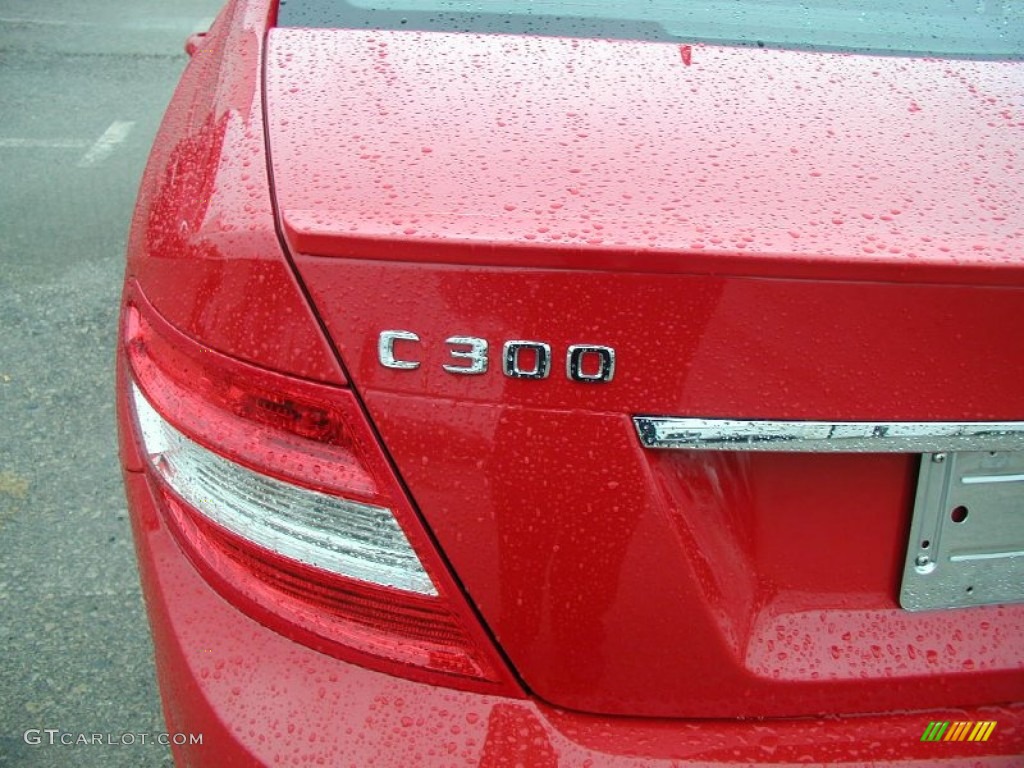 2008 C 300 4Matic Sport - Mars Red / Black photo #33