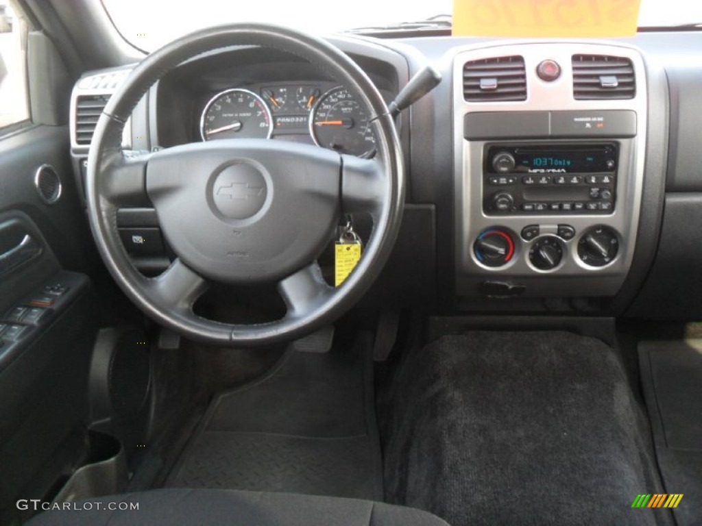 2008 Chevrolet Colorado LT Crew Cab Ebony Dashboard Photo #55892671