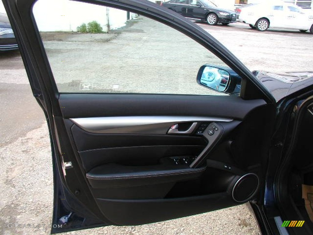 2009 Acura TL 3.7 SH-AWD Ebony Door Panel Photo #55892713