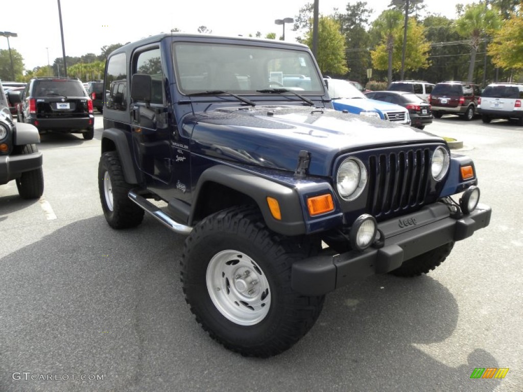 2000 Wrangler Sport 4x4 - Patriot Blue Pearl / Agate photo #1
