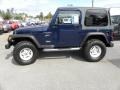 2000 Patriot Blue Pearl Jeep Wrangler Sport 4x4  photo #2