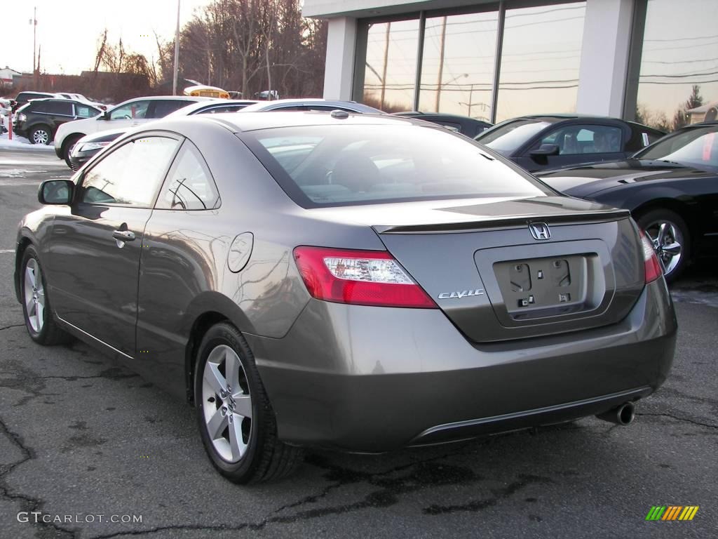 2006 Civic EX Coupe - Galaxy Gray Metallic / Gray photo #4