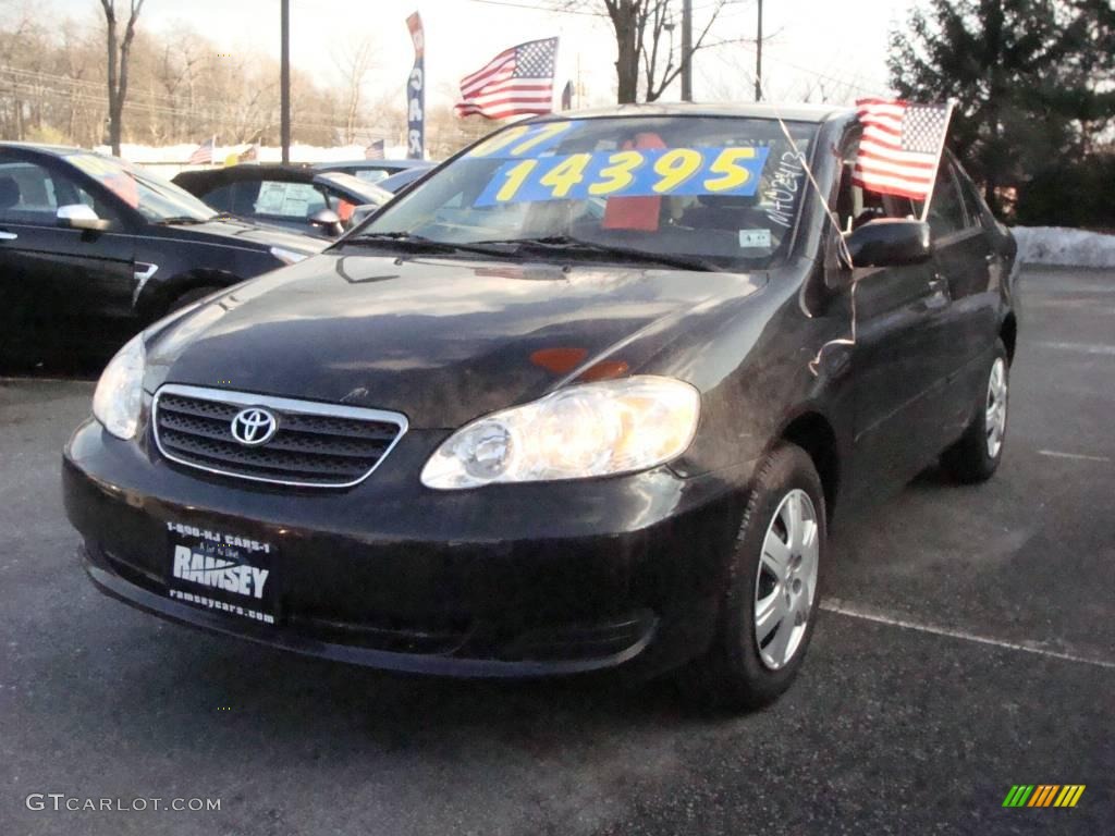 2007 Corolla LE - Black Sand Pearl / Gray photo #1