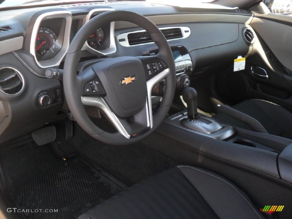 Black Interior 2012 Chevrolet Camaro LS Coupe Photo #55894930