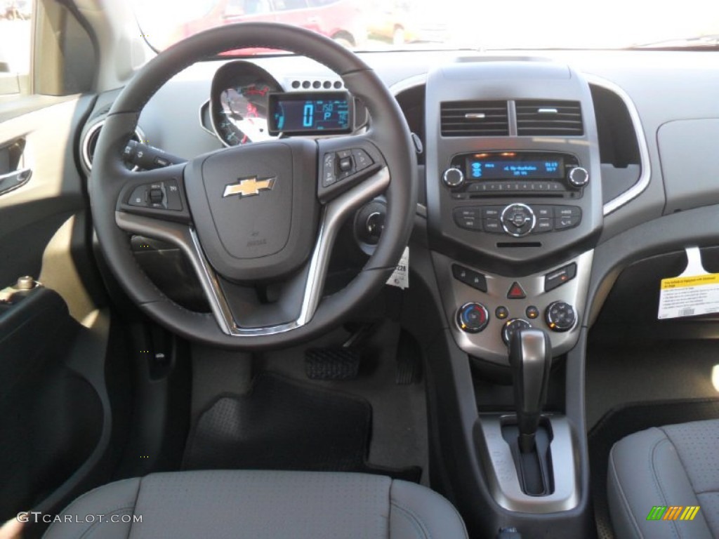 2012 Chevrolet Sonic LTZ Hatch Dark Pewter/Dark Titanium Dashboard Photo #55895245