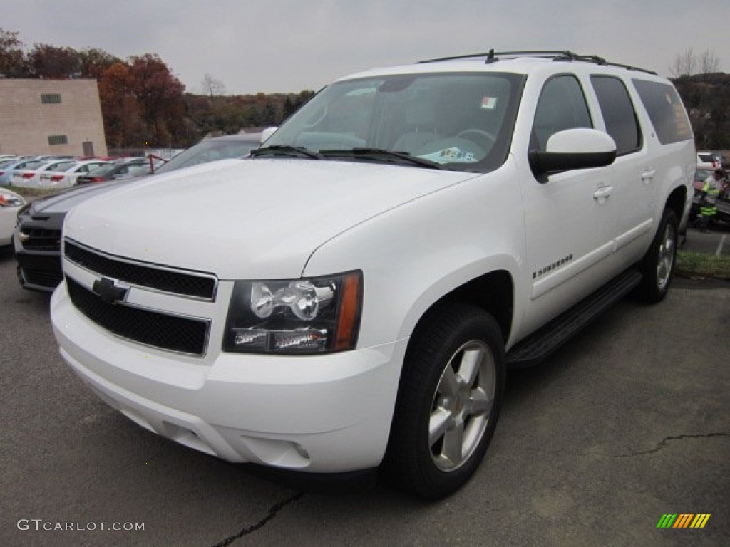 Summit White 2007 Chevrolet Suburban 1500 LT 4x4 Exterior Photo #55895368