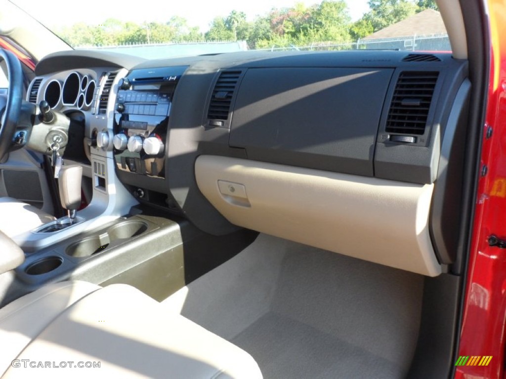 2007 Tundra SR5 Double Cab - Radiant Red / Beige photo #27