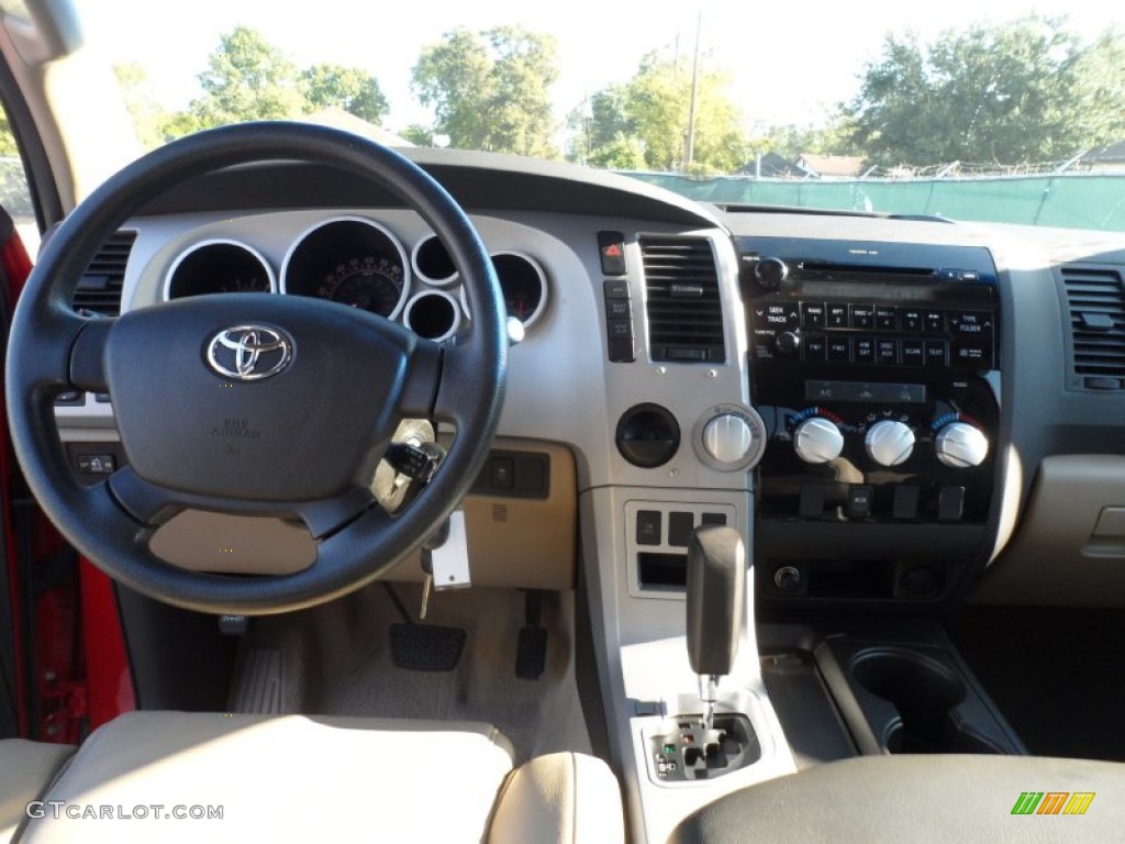 2007 Tundra SR5 Double Cab - Radiant Red / Beige photo #36