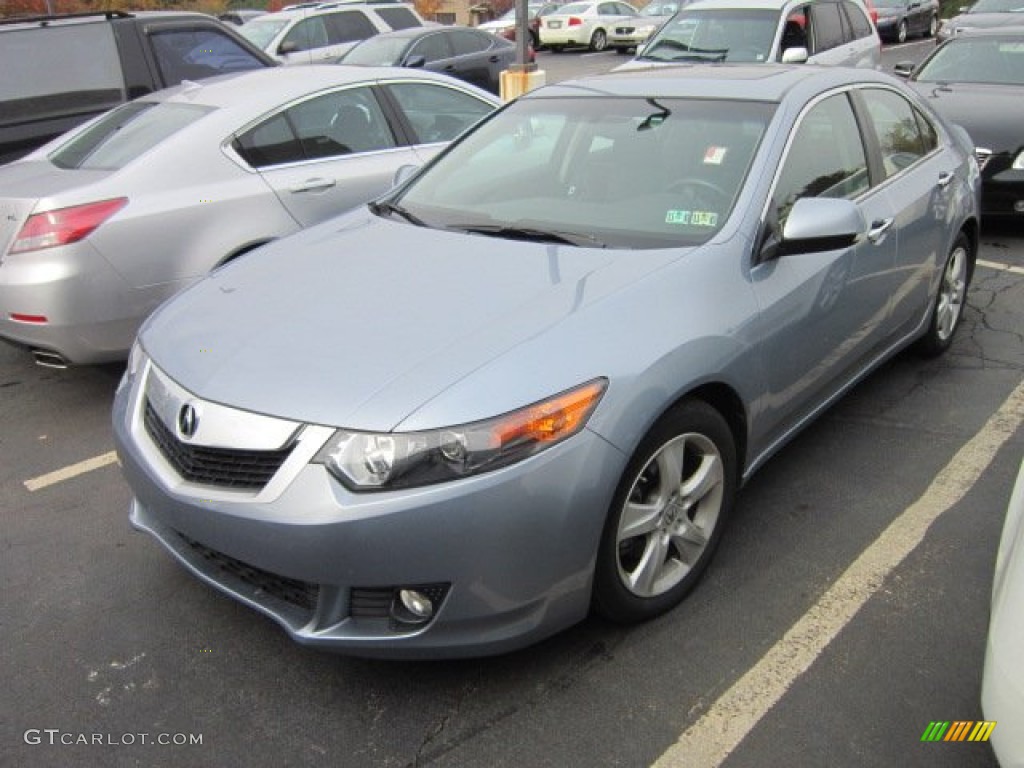 2009 TSX Sedan - Glacier Blue Metallic / Ebony photo #2
