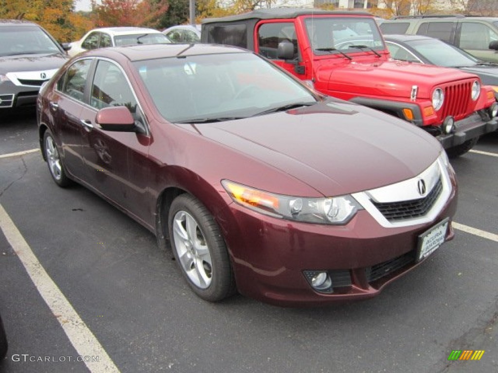 2009 TSX Sedan - Basque Red Pearl / Ebony photo #1