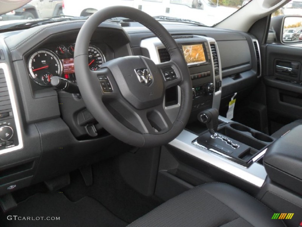 Dark Slate Gray Interior 2012 Dodge Ram 1500 Sport Crew Cab Photo #55897372