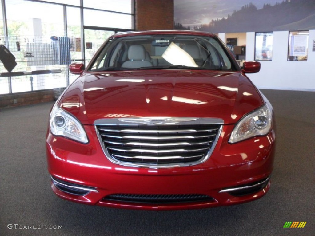 Deep Cherry Red Crystal Pearl Coat 2012 Chrysler 200 Touring Sedan Exterior Photo #55897717