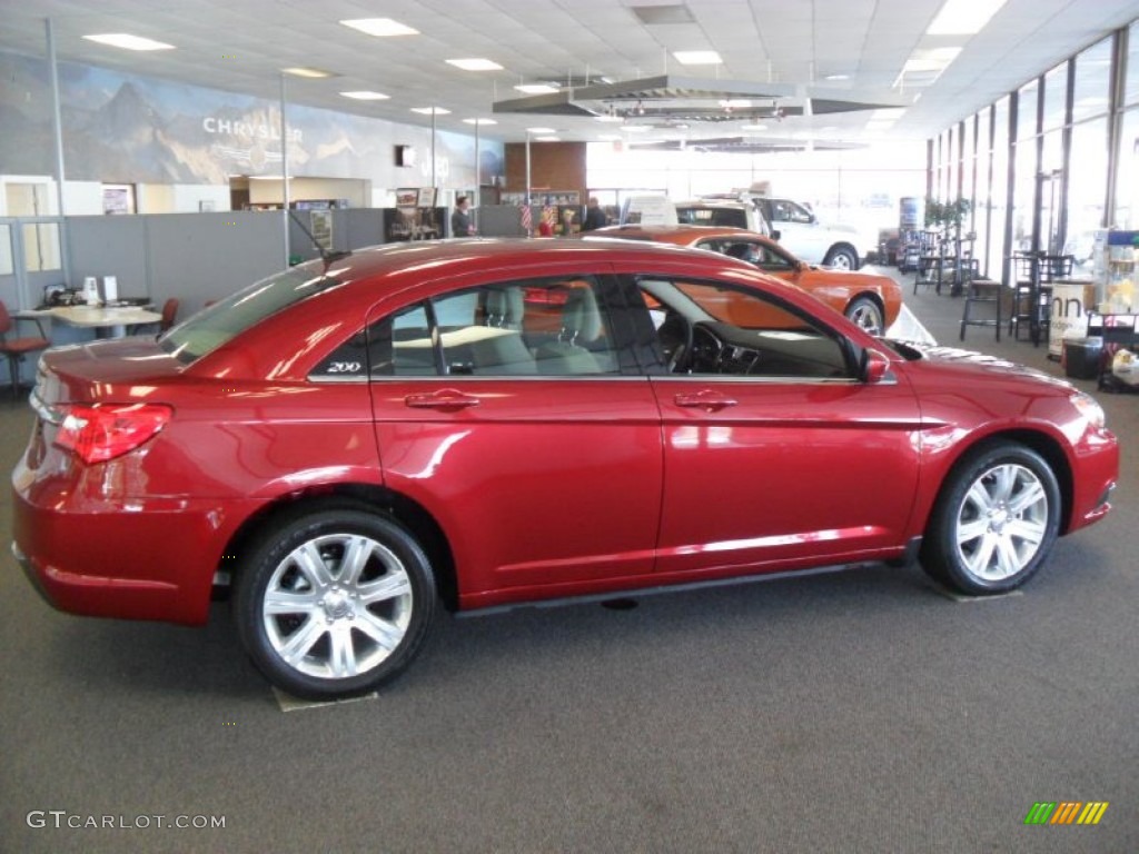 Deep Cherry Red Crystal Pearl Coat 2012 Chrysler 200 Touring Sedan Exterior Photo #55897723