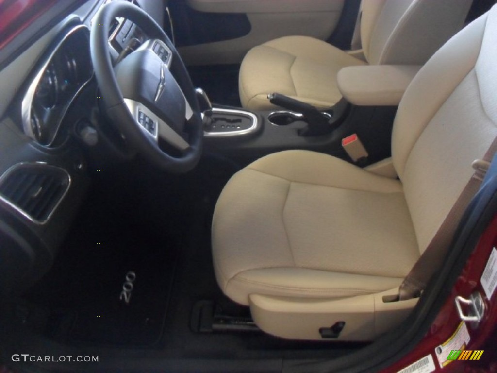 Black/Light Frost Interior 2012 Chrysler 200 Touring Sedan Photo #55897735