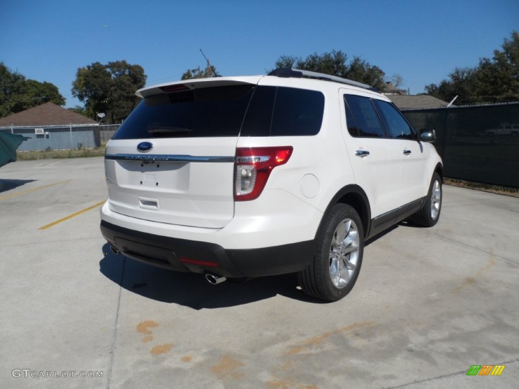 2012 Explorer XLT - White Platinum Tri-Coat / Medium Light Stone photo #3