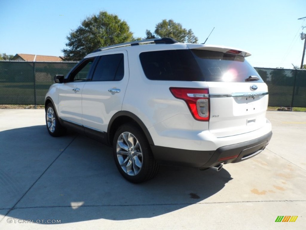 2012 Explorer XLT - White Platinum Tri-Coat / Medium Light Stone photo #5