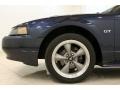 2001 True Blue Metallic Ford Mustang GT Convertible  photo #26
