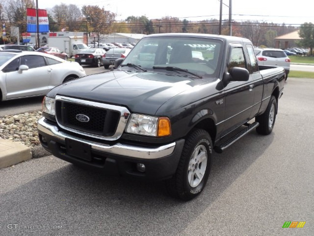 2005 Ranger XLT SuperCab 4x4 - Dark Green Satin Metallic / Medium Pebble Tan photo #1