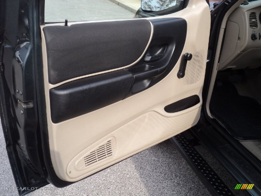 2005 Ford Ranger XLT SuperCab 4x4 Medium Pebble Tan Door Panel Photo #55900519