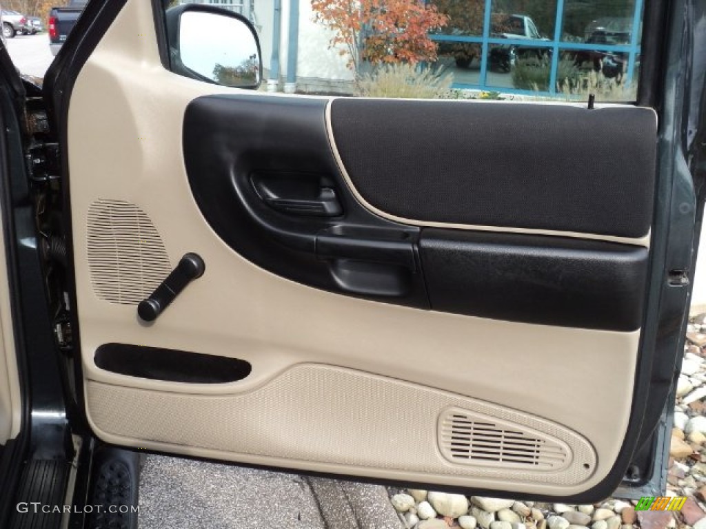 2005 Ford Ranger XLT SuperCab 4x4 Medium Pebble Tan Door Panel Photo #55900552