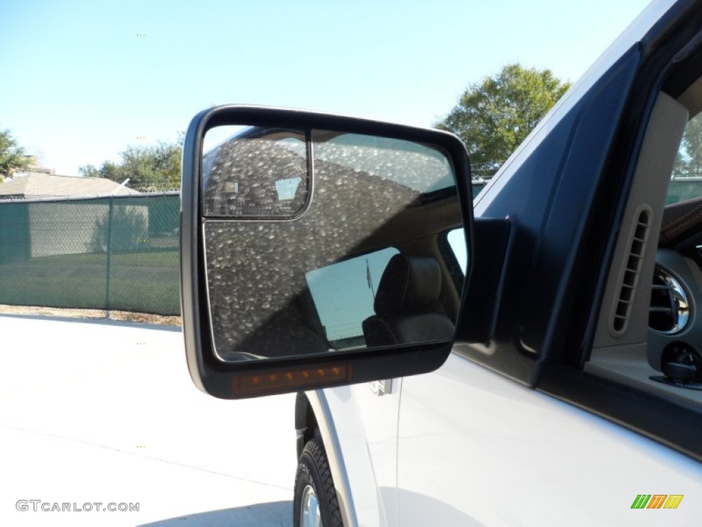 2011 F150 King Ranch SuperCrew - White Platinum Metallic Tri-Coat / Chaparral Leather photo #16