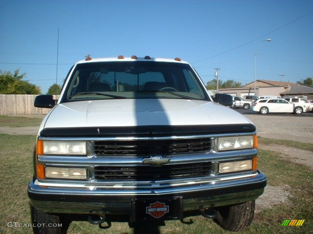 1997 C/K 3500 K3500 Crew Cab 4x4 Dually - Summit White / Tan photo #2