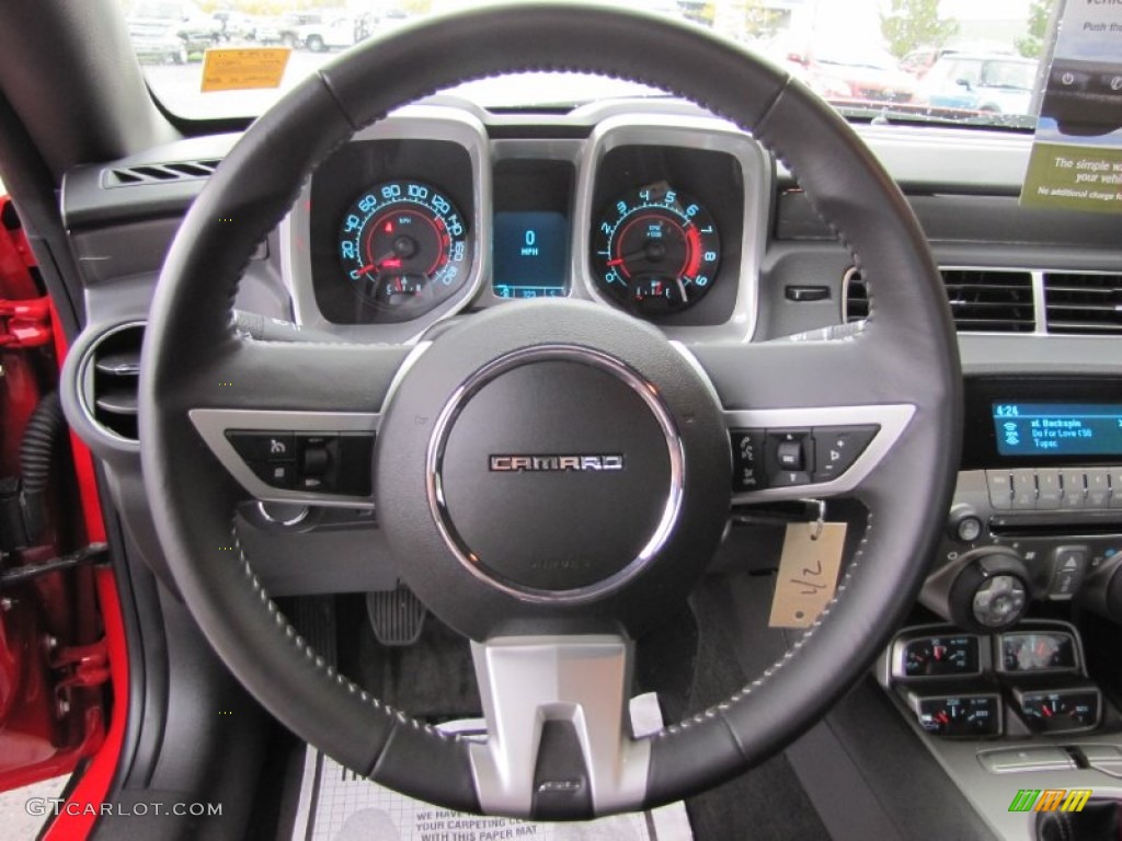 2010 Chevrolet Camaro SS/RS Coupe Black Steering Wheel Photo #55901227
