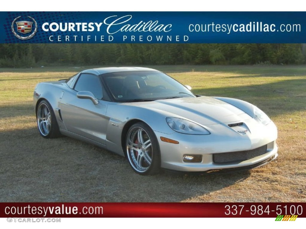 2008 Corvette Z06 - Machine Silver Metallic / Ebony photo #1