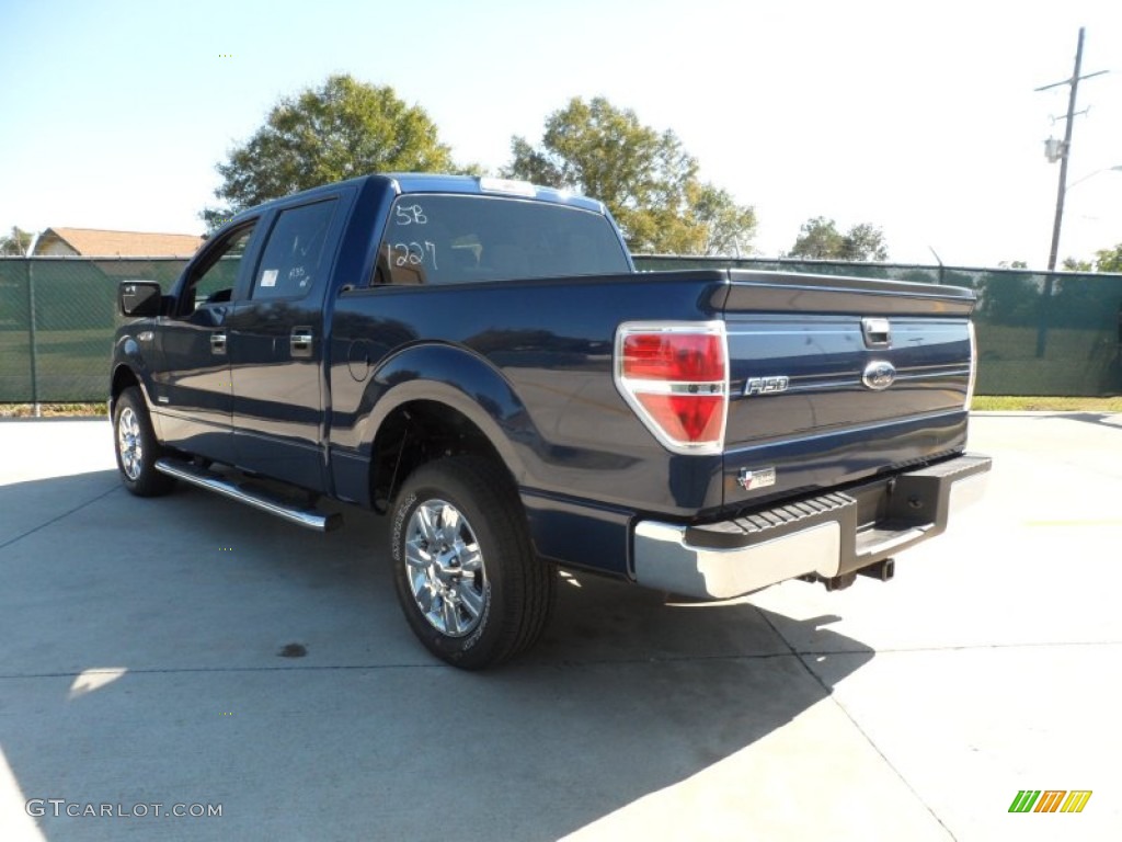 2011 F150 Texas Edition SuperCrew - Dark Blue Pearl Metallic / Steel Gray photo #5