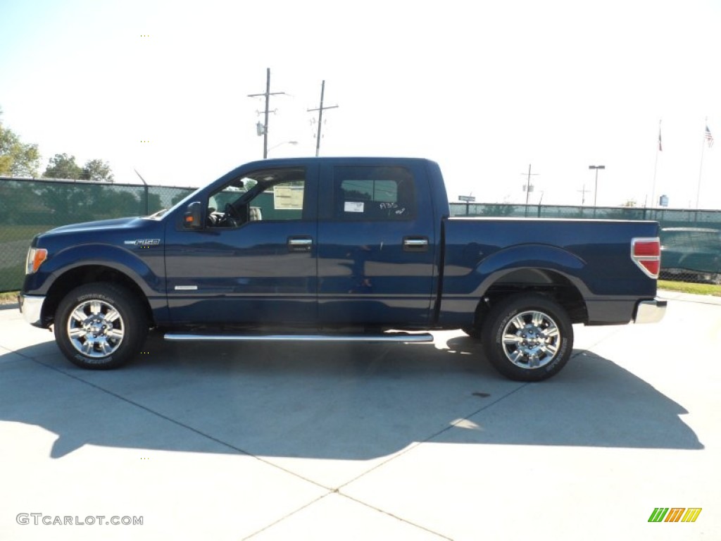 2011 F150 Texas Edition SuperCrew - Dark Blue Pearl Metallic / Steel Gray photo #6